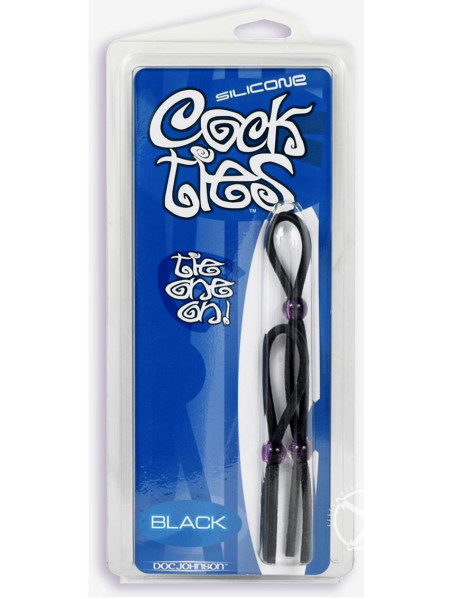 Silicone Cock Tie and C/b Tie Black