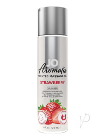 Jo Aromatix Massage Oil Strawberry 4oz