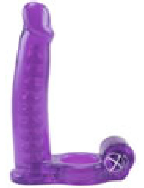 Dbl Penetrator Cockring - Purple Dbl Penetrator Cockring - Purple