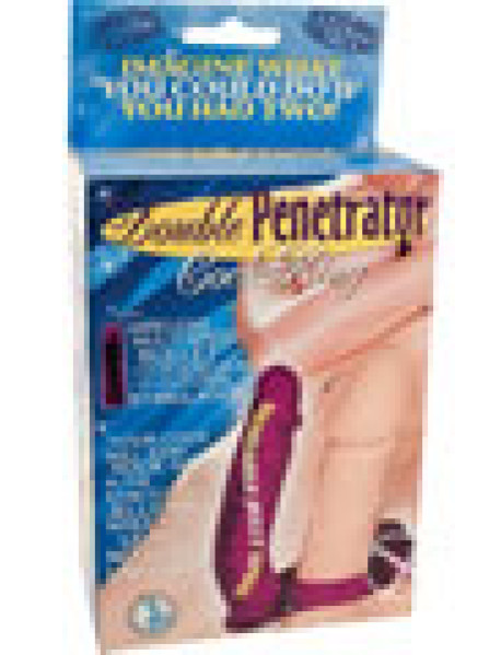 Dbl Penetrator Cockring - Purple Dbl Penetrator Cockring - Purple