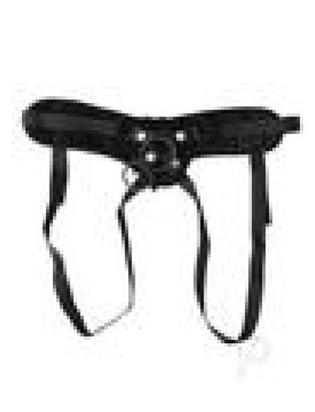 Vibrating Corsette Harness Black