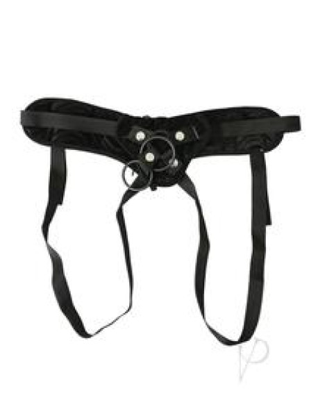 Vibrating Corsette Harness Black
