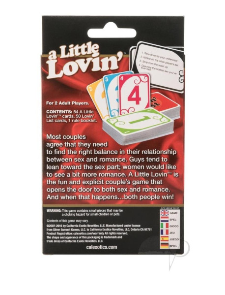 A Little Lovin` Game