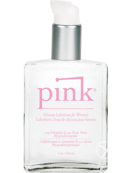 Pink 4oz Glass Bottle