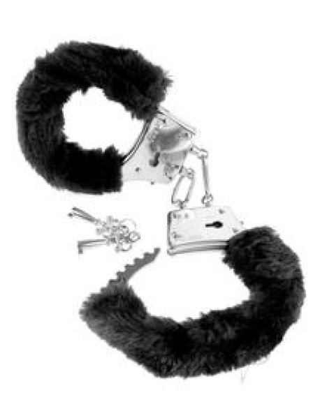 Ff Beginner Furry Cuffs Black