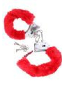 Ff Beginner Furry Cuffs Red