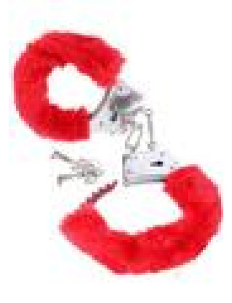 Ff Beginner Furry Cuffs Red