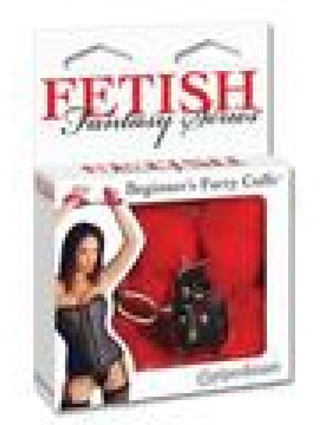 Ff Beginner Furry Cuffs Red