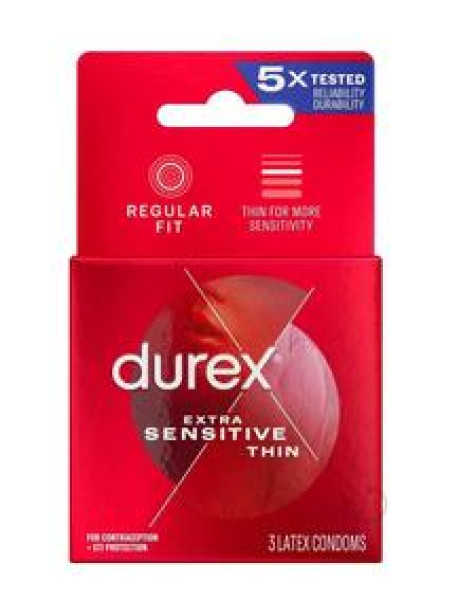 Durex Extra Sensitive 3`s Durex Extra Sensitive 3`s