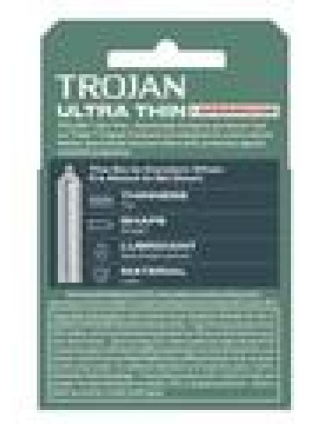 Trojan Ultra Thin Spermicide 3`s