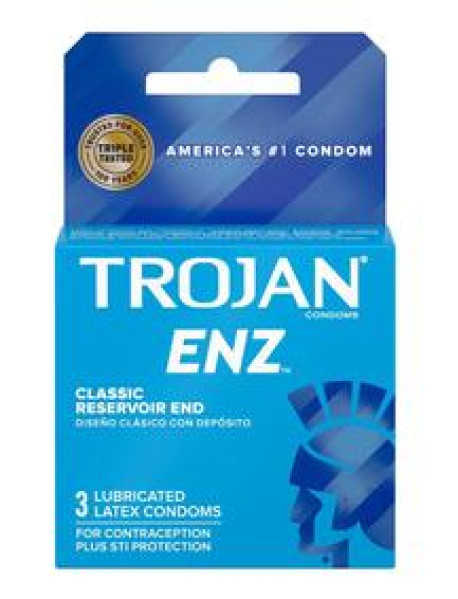 Trojan Enz Lubricated 3`s Trojan Enz Lubricated 3`s