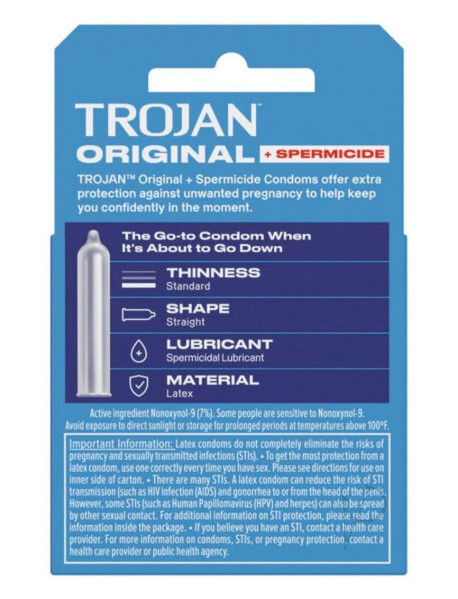 Trojan Enz W/spermicidal 3`s Trojan Enz W/spermicidal 3`s