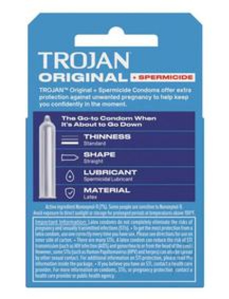 Trojan Enz W/spermicidal 3`s Trojan Enz W/spermicidal 3`s