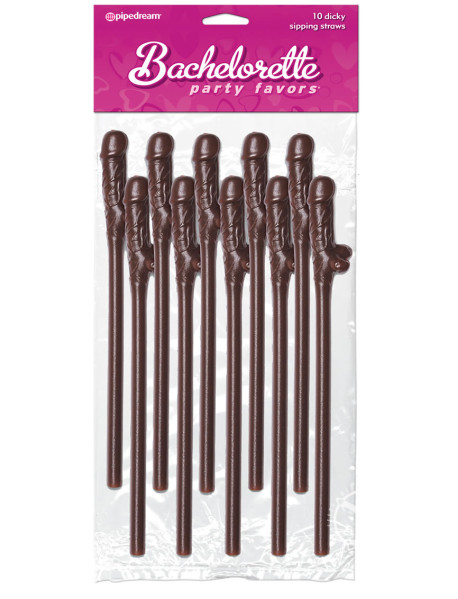 Bpchocolat Dickysippingstraws 10pk(disc)