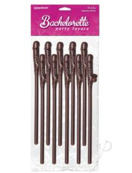 Bpchocolat Dickysippingstraws 10pk(disc)