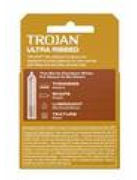 Trojan Ultra Ribbed 3`s