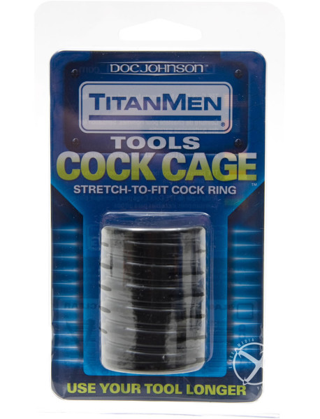 Titanmen Cock Cage Black