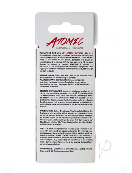 Jo Atomic Clitoral Gel Warming 10ml