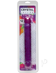 Crystal Jellies Jr Dbl Dong Purple 12
