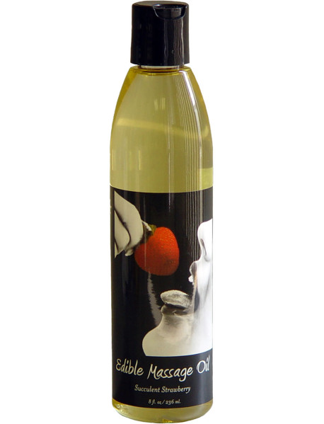 Edible Massage Oil Strawberry 8oz