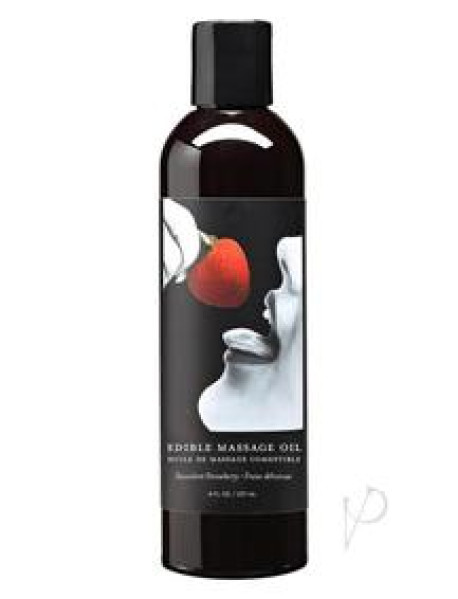 Edible Massage Oil Strawberry 8oz