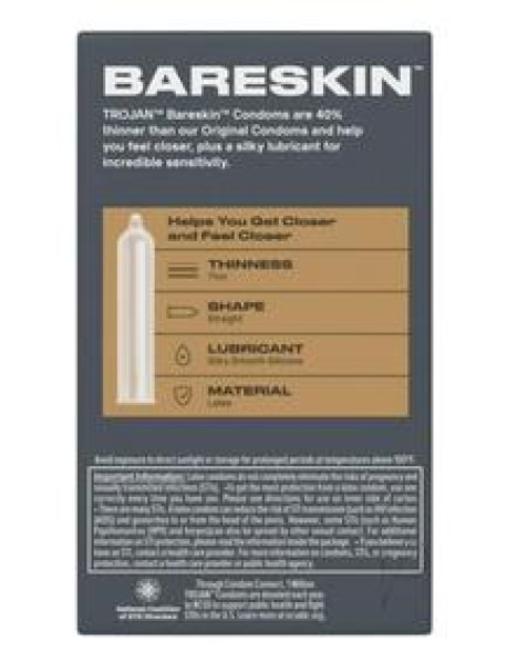 Trojan Sensitivity Bare Skin 10`s