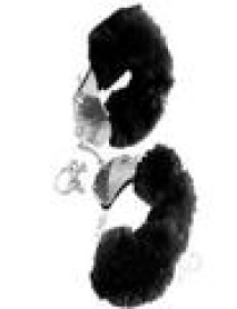 Ff Furry Cuffs Black