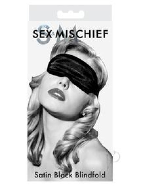Sandm Satin Blindfold  black