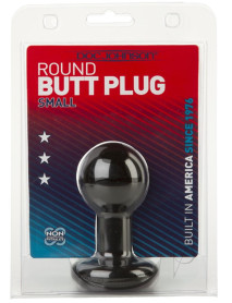 Classic Round Butt Plug Sm Black