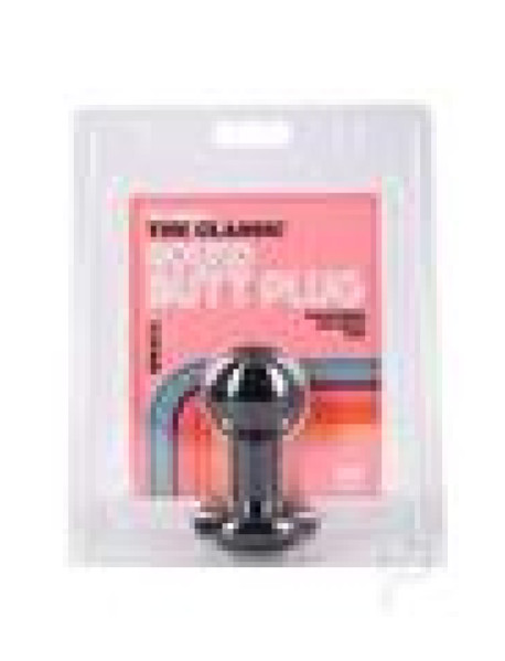 Classic Round Butt Plug Sm Black