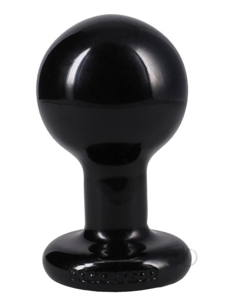 Classic Round Butt Plug Md Blk