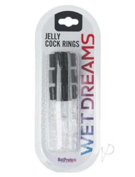 Pleasure Stars Blk/clr/assort Cockrings