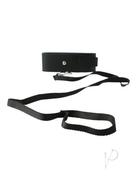 Sandm Black Leash and Collar