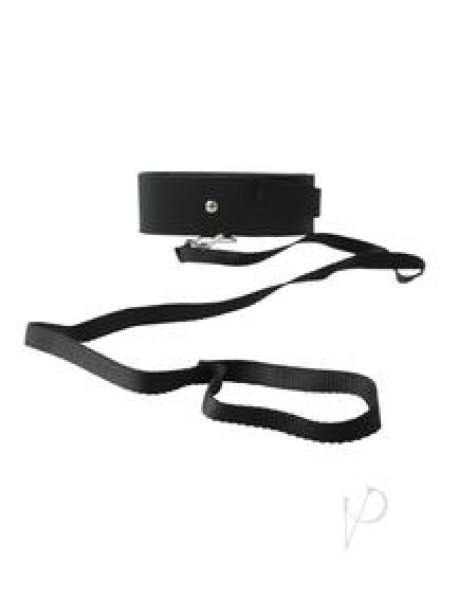Sandm Black Leash and Collar