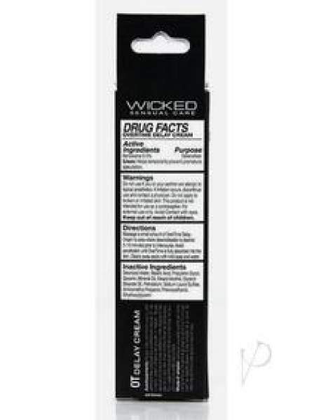Wicked Overtime Delay Cream For Men 1oz
