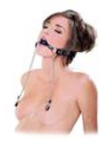 Ff Extrm Deluxe Ball Gag and Nipple Clamp