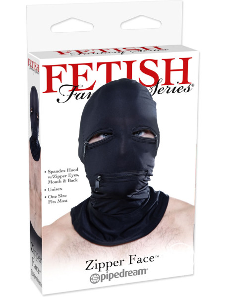Ff Blk Zipper Face Hood(disc)