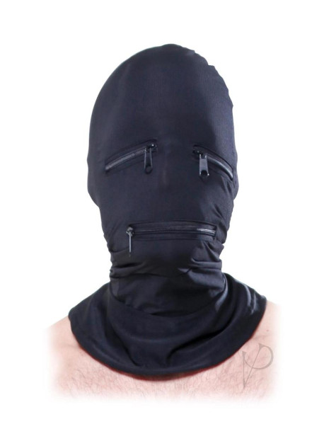 Ff Blk Zipper Face Hood(disc)
