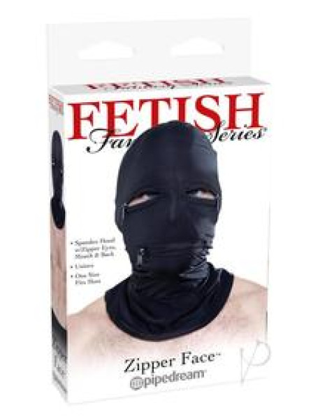 Ff Blk Zipper Face Hood(disc)