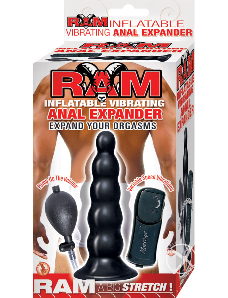 Ram Inflatable Vibe Anal Expander Black