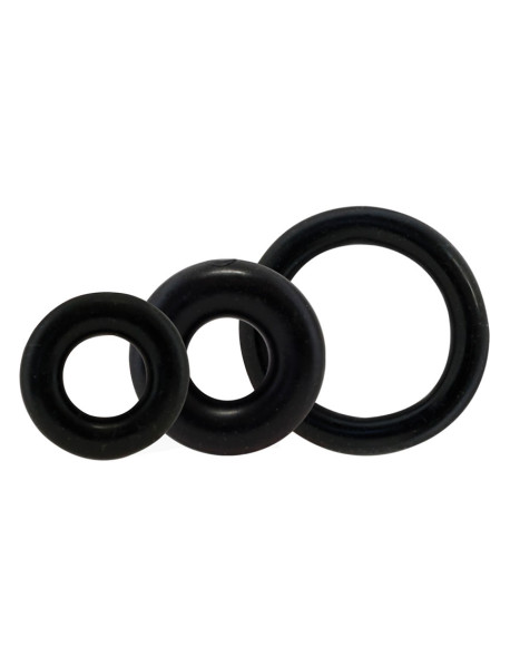 Ringo X3 Cockrings Black 6/bx