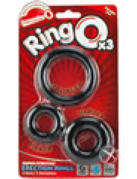 Ringo X3 Cockrings Black 6/bx