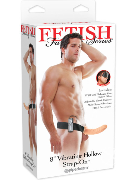 Ff Vibe Hollow Strap On 8 Flesh Ff Vibe Hollow Strap On 8 Flesh