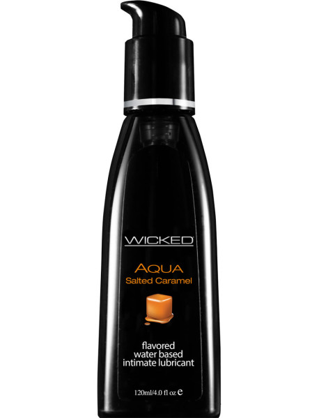Wicked Aqua Salted Caramel Lube 4oz Wicked Aqua Salted Caramel Lube 4oz