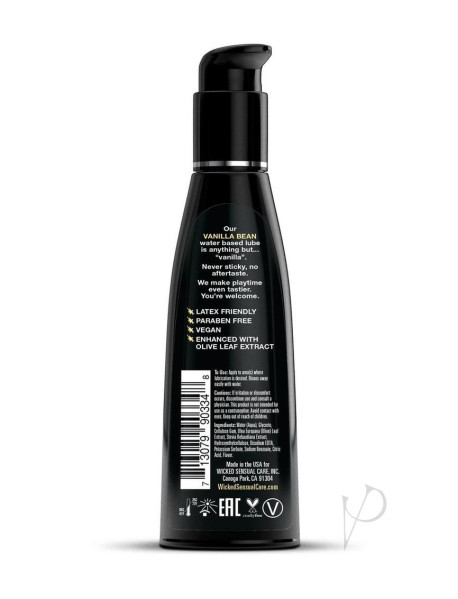 Wicked Aqua Vanilla Bean Lube 4oz