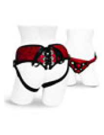 Red Lace Corsette Strap On