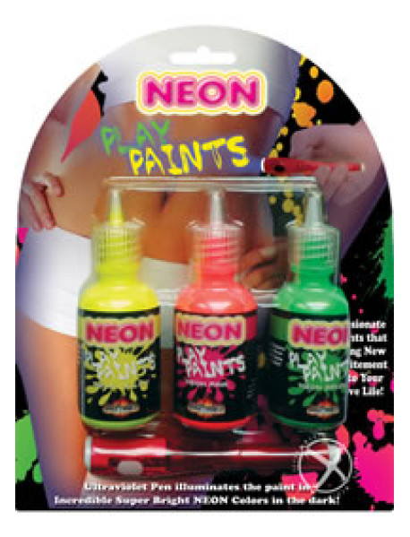 Neon Body Paints Asst 3pk