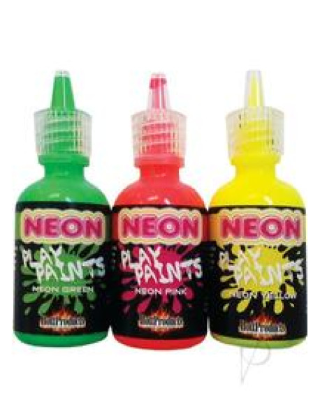 Neon Body Paints Asst 3pk