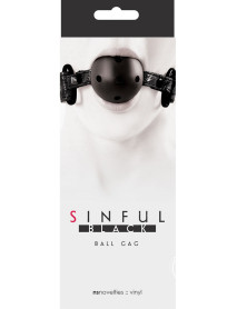 Sinful Ball Gag Black