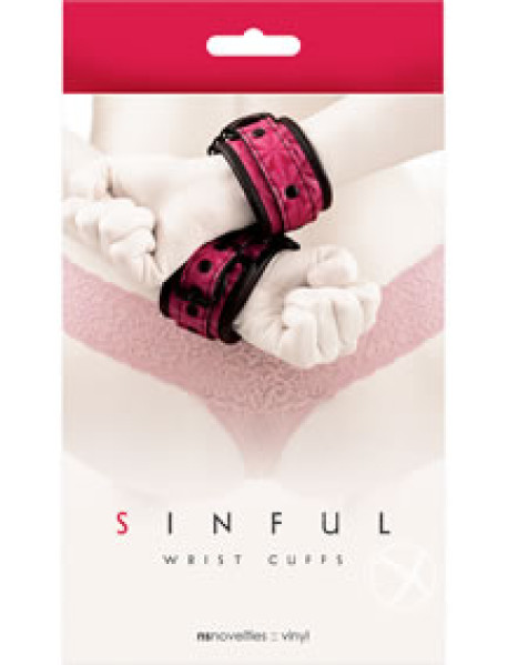 Sinful Wrist Cuffs Pink Sinful Wrist Cuffs Pink